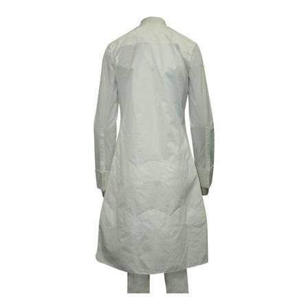 Dior Vintage, Pre-Owned White Long Sleeve Shirt Dress Wit, Dames, Maat:S,Katoen