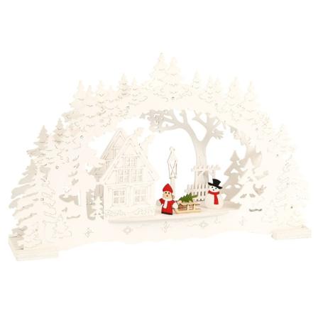 1 kpl joulupuinen koriste, LED-valaistu