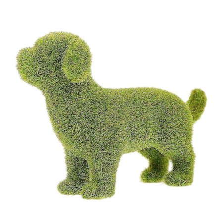 1 stk. Hundefigur Europeisk Stil Hagepynt Utendørs Garn Flokkerende Hundedekor