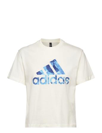 W Aop Tee White Adidas Sportswear