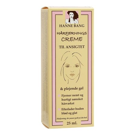 Hanne Bang Hårfjerningscreme til Ansigtet 25 ml + 20 ml, Skincare, Hårfjerning, Hårfjerningscreme