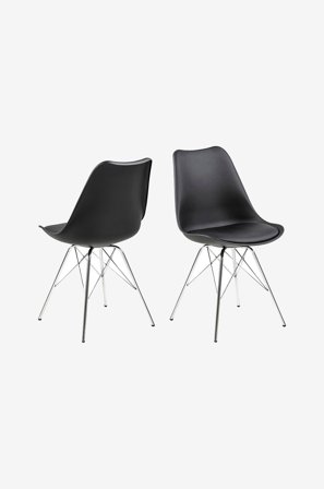 NORDFORM - Eris spisestol 4-pakning - Svart - Stoler - Fra Homeroom