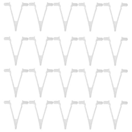 20 kpl Uima-allastarvikkeet V-klipsi Perhonen Teleskooppivarsi Kiinnitysklipsi Käytetään Uima-altaan Imurin Kahvan Verkon Harjan Varteen js