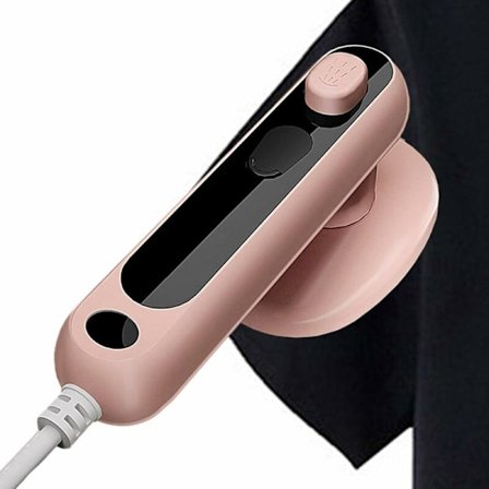 Mini dampstrygejern til tøj - Bærbar våd og tør dampstryger - Sikker og nem at bruge hjemmetilbehør til strygning af kjole, bukser, T-shirts, jakkesæt