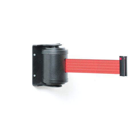 Absperrsystem mit Band 180 Grad, 4500 mm, schwarz/rot