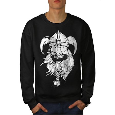Crazy North Joke Men Blacksweatshirt | Wellcoda