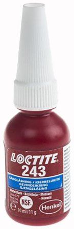 Loctite 243 Gjengelåsingslim middels styrke 10 ml, Kjemisk teknisk