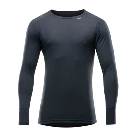 Devold Hiking Man Shirt Men base layer tops Black L