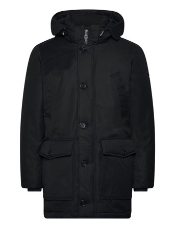 Rockie Non Fur Down Parka Parkas Jakke Svart Tommy Hilfiger*Betinget Tilbud