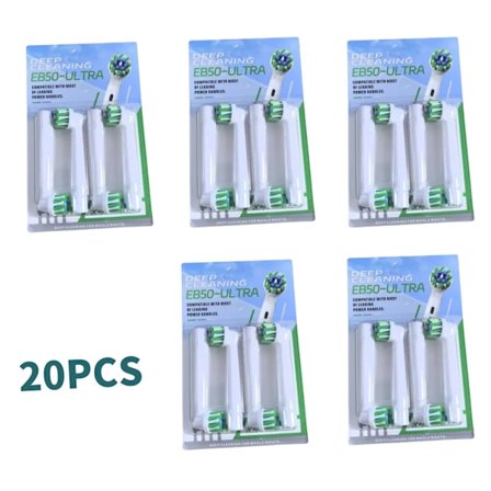 20/4 st El-tandborsthuvuden för Oral B Sensitive Ersättning EB17Ultra EB10A SB-17A EB17S EB50Ultra EB17P EB10A