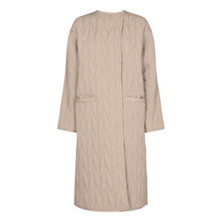 Levete Room, Lr-Magnolia 7, Quilted Coat Beżowy, Kobieta, Rozmiar: M