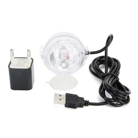 LED Akvarium Nedsänkbar Spot Light Fisk Tank Undervattens Amfibiebelysning Lampa EU-kontakt 100-240V Blå