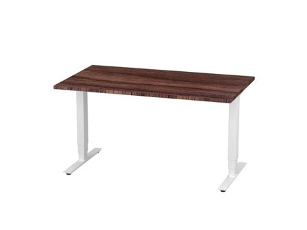 deNord Design Bord höj/sänk Pro 1400x800 valnöt/vit - Lyreco - Kontorsmöbler och inredning - Bord och hurtsar - Skrivbord - Höj/sänkbar