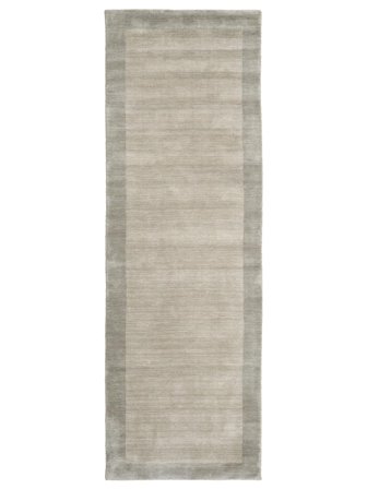 Handloom Frame 80X250 Klein Greige Eén Kleur Loper Wol Vloerkleed