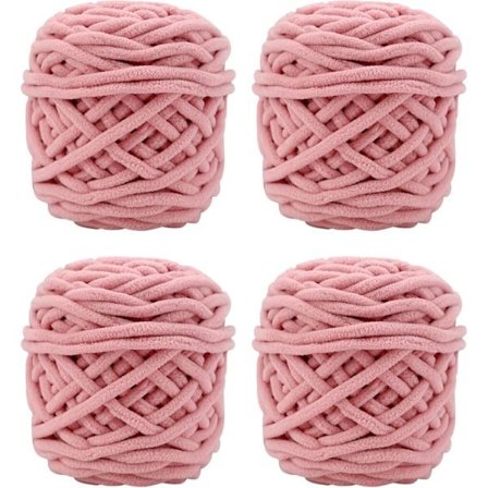 Garn 4x Garn för virkning, Mjukt tjockt garn för garnprojekt