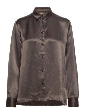 Daily Shirt Cupro Brown A Part Of The Art