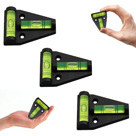 Liten vaterpass, T-formet vaterpass, Mini plast vaterpass