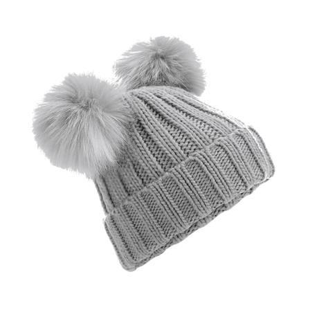 Beechfield Dam/dam Fuskpäls Dubbel Pop Pom Beanie One Siz