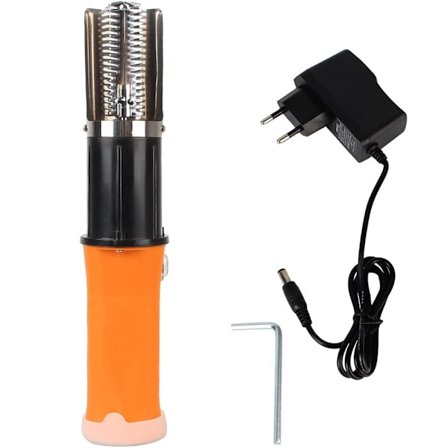 Sladdlös Elektrisk Fiskfjällare, Inbyggt 12V Uppladdningsbart Batteri, Tvåvägsrotation, IPX7 Vattentät, Professionell Fiskfjällare