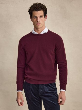 John Henric Men's Bordeaux Pullover Regular Fit Size XS