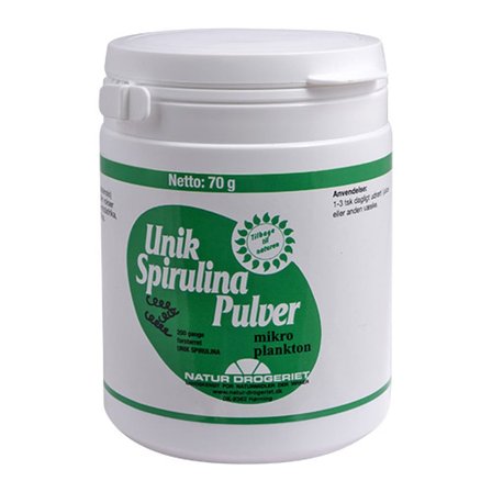 Natur Drogeriet Spirulina Unik pulver 70 g, Helse & Madvarer, Madvarer, Øvrige Fødevarer
