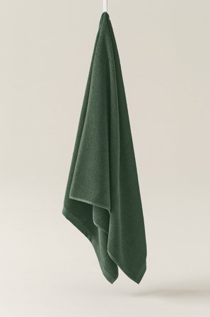 Jotex - Badehåndkle 70x140 Cm Skogsgrønn matt svart - JOEY - Kjøp Badelaken hos Jotex