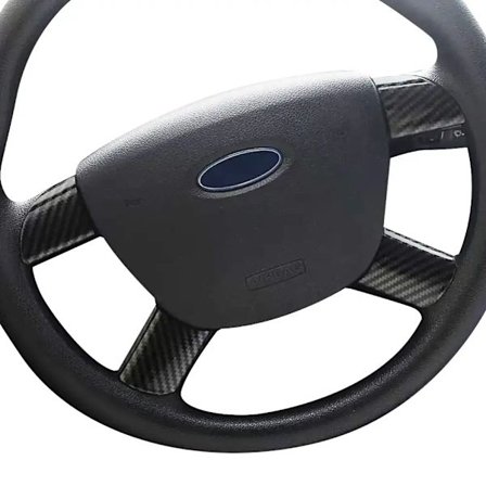 4 st För Ford Focus 2 MK2 2005-2014 2006 2009 2010 2011 Bil Ratt Glansig Dekorativ Kåpa Ratt Patch~00229