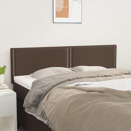 Vidaxl Huvudgavlar 2 St Brun 72x5x78/88 Cm Konstläder Brun