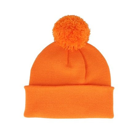 Beechfield - Oranssi pom Beanie - Orange Pom Blank Beanie @ Hatstore