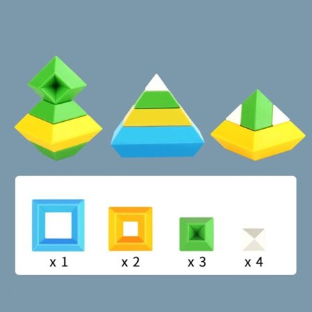 Pyramid Block Set Set 10ST 10ST