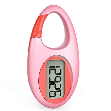 Kompakt digital stegräknare för fitness, jogging och vandring [YDE] Rosa Röd