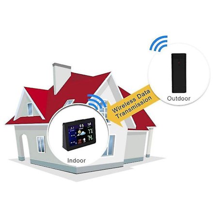 Ts-70 Digital LCD-skjerm Trådløs Innendørs Utendørs Vær