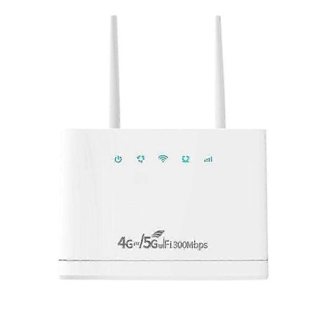 R311pro Trådlös 4G/5G WiFi Router SIM-kort EU-kontakt - 300Mbps