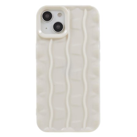För Iphone 13 Soft Tpu Case 3d randigt mönster Anti-halk bakre cover