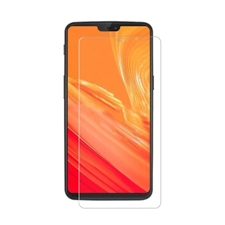 OnePlus 6 beskyttelses skærmfilm i hærdet glas med afrundede hjørner og super tyndt 0.3mm