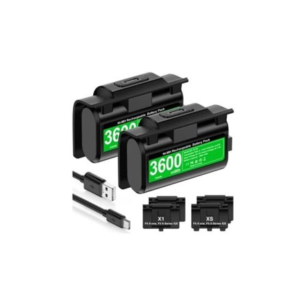 B100 2*3600mWh ladattava akku pakkaukset