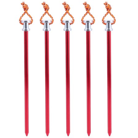 5 stk. Forlengede solide telttilbehør Teltplugger Campingplugger Teltverktøy Bakke Telttilbehør Teltplugger