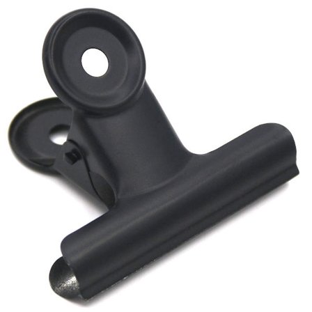 12 stk. 2 tommer sorte tyrebinder papirclips metal hængselklemmer filklemmer til håndværk, madposer, tegninger, fotos