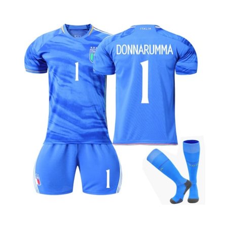 (Italian kotipaita 2023/24 Donnarumma #1 jalkapallopaidat 22