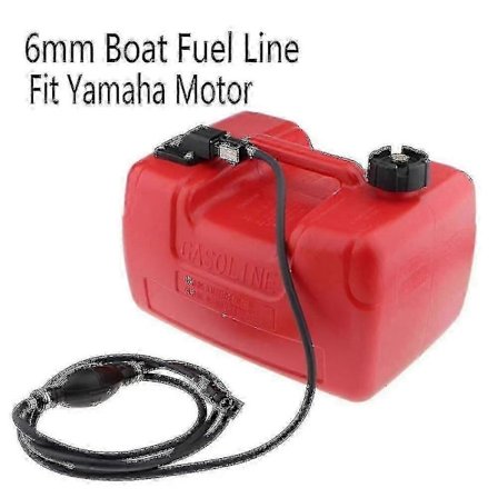 300 cm Båd Brændstofslange 6 mm Gasslange Stik Påhængsmotor Bådmotor Benzin Tank Stik Sæt Boris