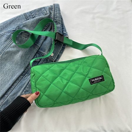 Quiltede skuldervesker Crossbody-veske GRØNN