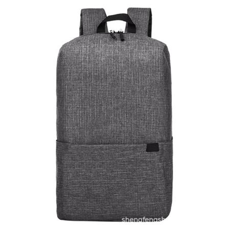 Naisten tytön reppu olkalaukku koululaukku Värikäs Pieni Oxford Kangas Urheilu Opiskelijakoulutustunti Gray 24*13*35cm