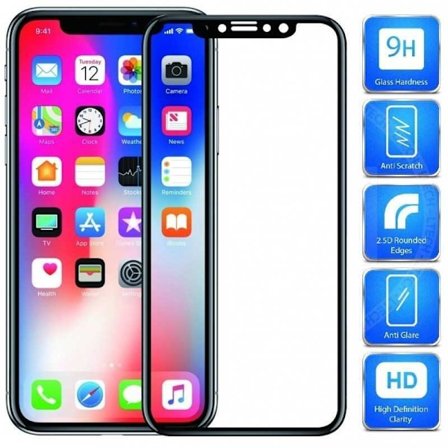 iPhone XS Härdat Glas 0.26mm 2.5D 9H Fullframe