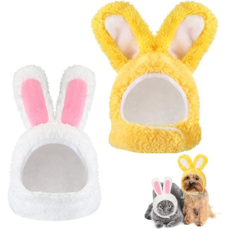 Påskeluepakke til kjæledyr, kaninører, katt, hund, kaninører, hundeklær, kattekostyme, morsomt hodeplagg, partycosplay