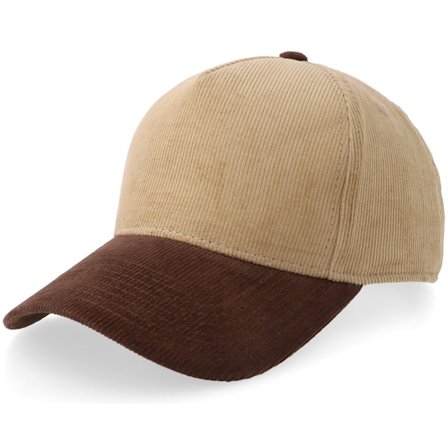 Equip - Beige adjustable Caps - Khaki/Brown Corduroy A-frame Adjustable @ Hatstore