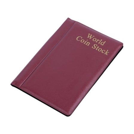 Valutamøntalbum Møntvalutaindsamling Binder Lommemønt - RØD