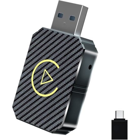 Trådlös CarPlay-adapter 2025, för CarPlay & Android Auto, Plug-and-Play, USB-C_TF_TF