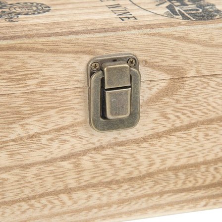 Retro Vintage Kannettava Puinen Punaviini Lahja Säilytyslaatikko Dekoraatio Köydellä