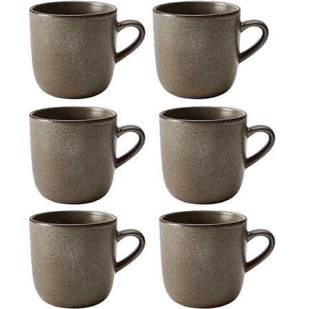 Aida RAW kaffekopp 20 cl 6-pack, forest brown | Dukning & Servering > Muggar & Koppar > Kopp | Bagaren och Kocken