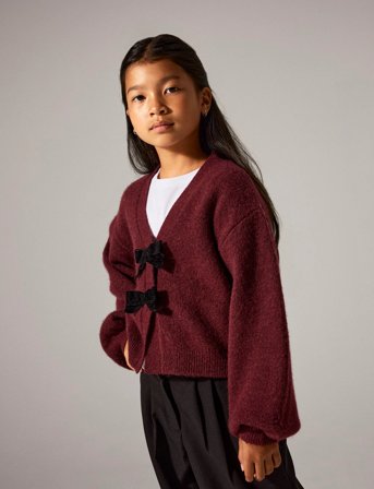 name it Nkfrina Knit Card - Burgundy - 116